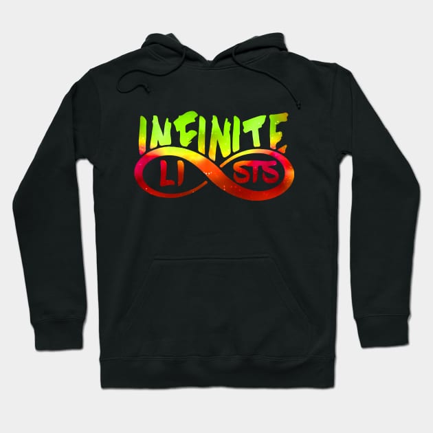 infinite lists merch Hoodie by NewMerch